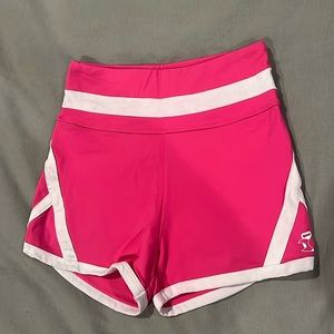 Lunar Body - high waisted retro shorts - neon pink - size LARGE